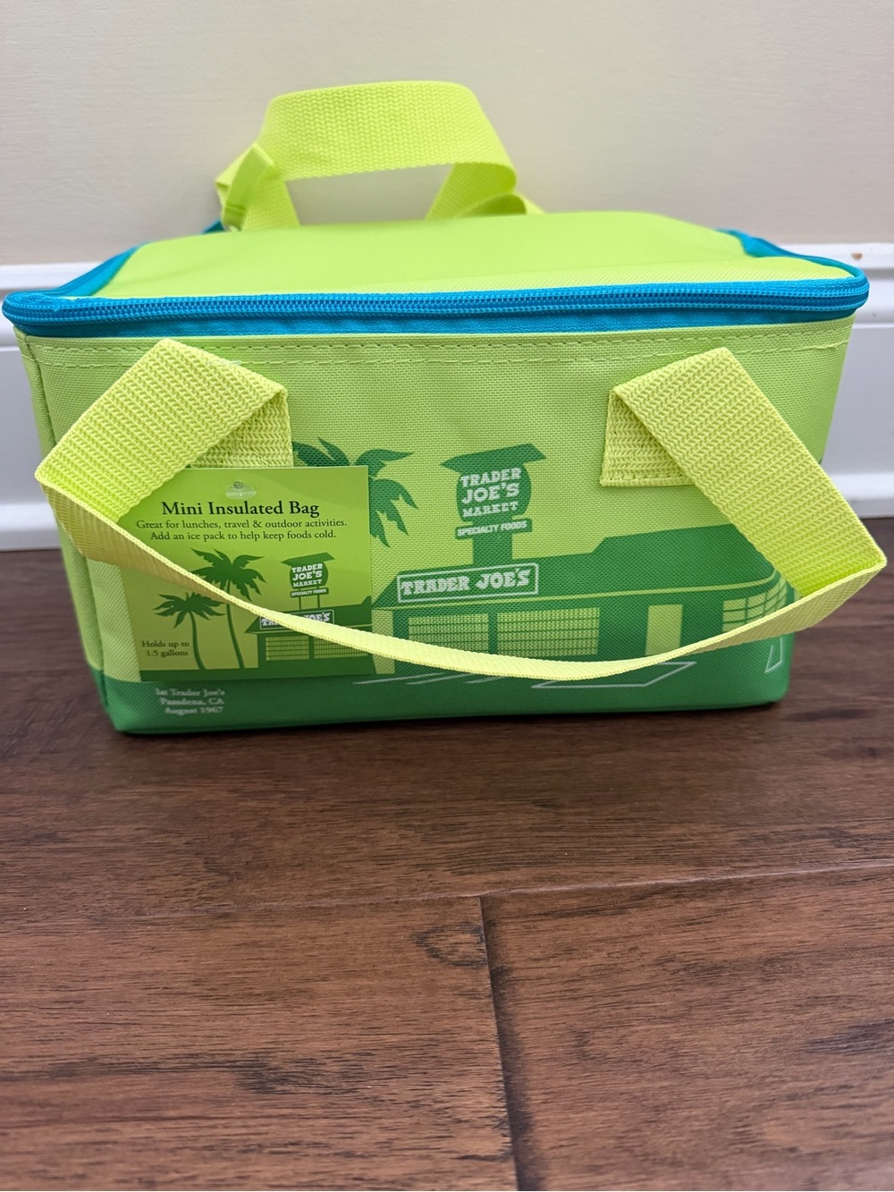 Trader Joe's Lime Green Mini Insulated Bag